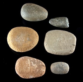 Lot of 6 Native American Eastern Woodland Stone Tools