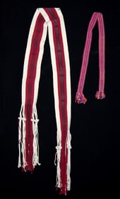 Hopi Woven Rain Sash & Mexican Wool Belt