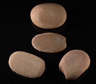 Four Archaic Native American Stone Polishing Tools