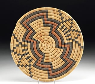 Native American Hopi Basketry Plate