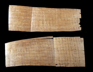 2 Napoleonic-Era Thin Wood Forgeries - Simulated Script