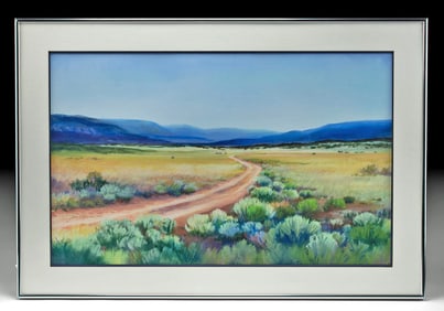 Jan Myers Pastel - "Road to Blackie's Place, 3" (1996)
