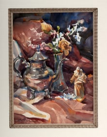 Gerald Fritzler Watercolor "Silver & St. Anthony"