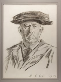 Reginald G. Eves Portrait Drawing of a Man (1917)