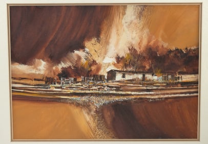 John L. Mendoza Painting - Homestead (1979)