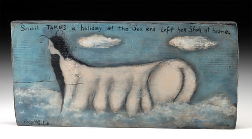 Rose Walton Painting - "Snail Takes a Holiday" (1999)