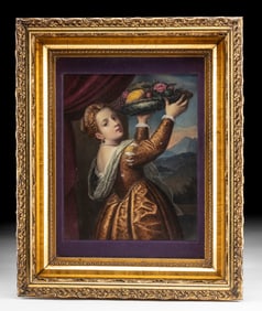 19th C. KPM Porcelain Painting (after Titian Lavinia)