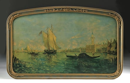 Early / Signed Chromolithograph - Venetian Landmarks