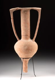 Roman Terracotta Transport Amphora - Ribbed Body Form