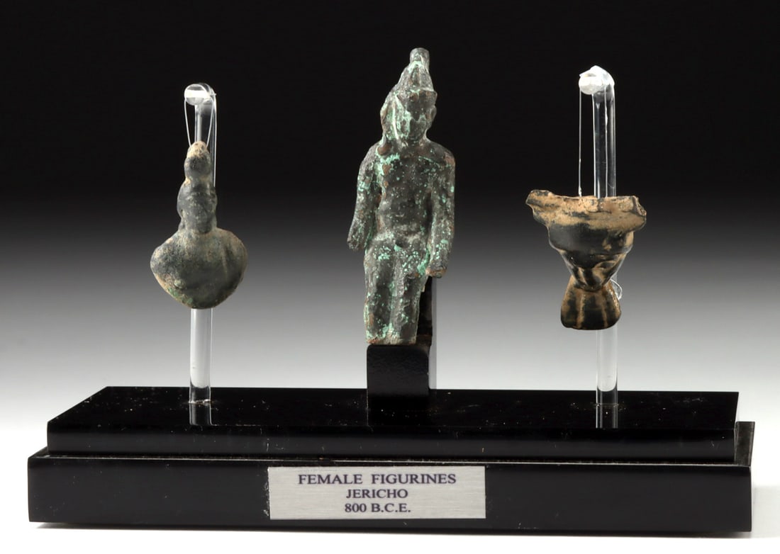 3 Roman Bronze Figurines - Harpocrates, Bust, & Head (1 of 3)