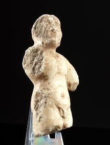 Roman Marble Nude Male Torso Fragment- Heracles