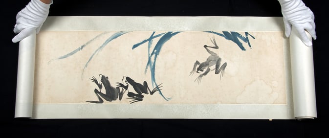 Early / Rare Chinese Handscroll Painting by Qi Baishi