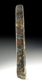 Neolithic Chinese Jade Adze - Dark Mottled Nephrite