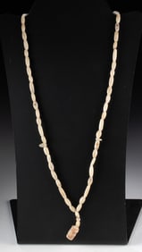 Nazca Beaded Necklace with Double-Sided Face Pendant