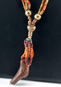 Pre-Columbian Shell, Electrum, & Pottery Necklace