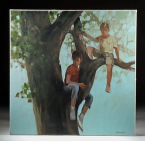 Wayne Amerine Painting - "Our Boys" ca. 1975