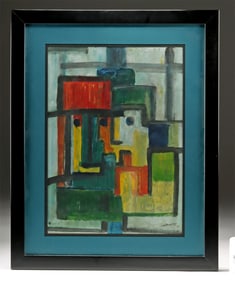 Jose de Jesus Cervantes Abstract Mixed Media (1993)