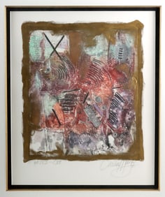 Cecelia Mayr Mixed Media Painting - "Relics - CVII"