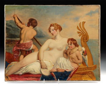 19th C. Painting After William Etty - The Coral Finder