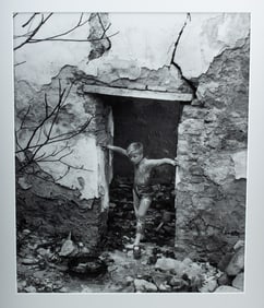 Lucien Clergue Photo - ""Acrobate a la Porte, Arles" "