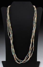Egyptian Faience Bead Necklace - 5 Strands