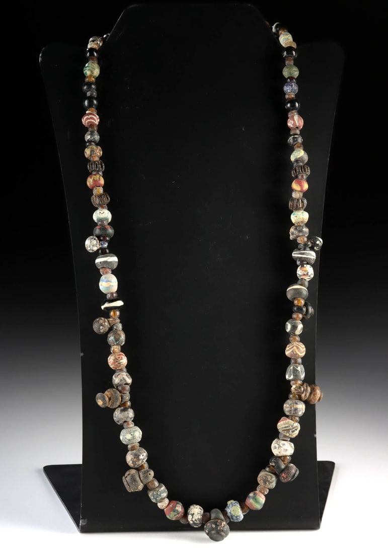Gorgeous Roman / Phoenician Glass Bead Necklace (1 of 3)