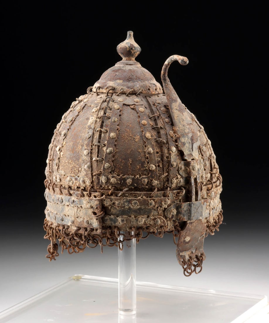 Rare 15th C. Indo-Persian Iron 8-Panel Helmet (1 of 4)