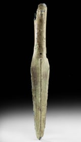 Chinese Eastern Zhou Bronze Spear Head - Mao