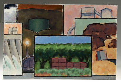 Lockwood Dennis Painting "Eastern Washington" (1995)