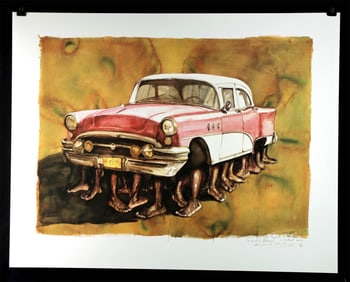Armando Marino Printer's Proof - "The Raft" (2002)