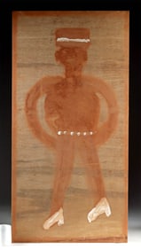 Jimmy Lee Sudduth Painting - Untitled (Self-Portrait)