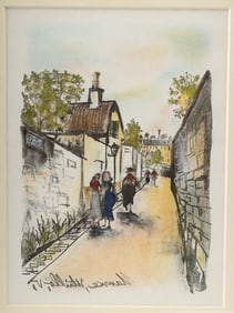 Maurice Utrillo Lithograph "La Rue Saint-Vincent" 1927