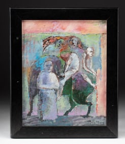 Yang Yang Painting - Horse & Rider w/ Figures