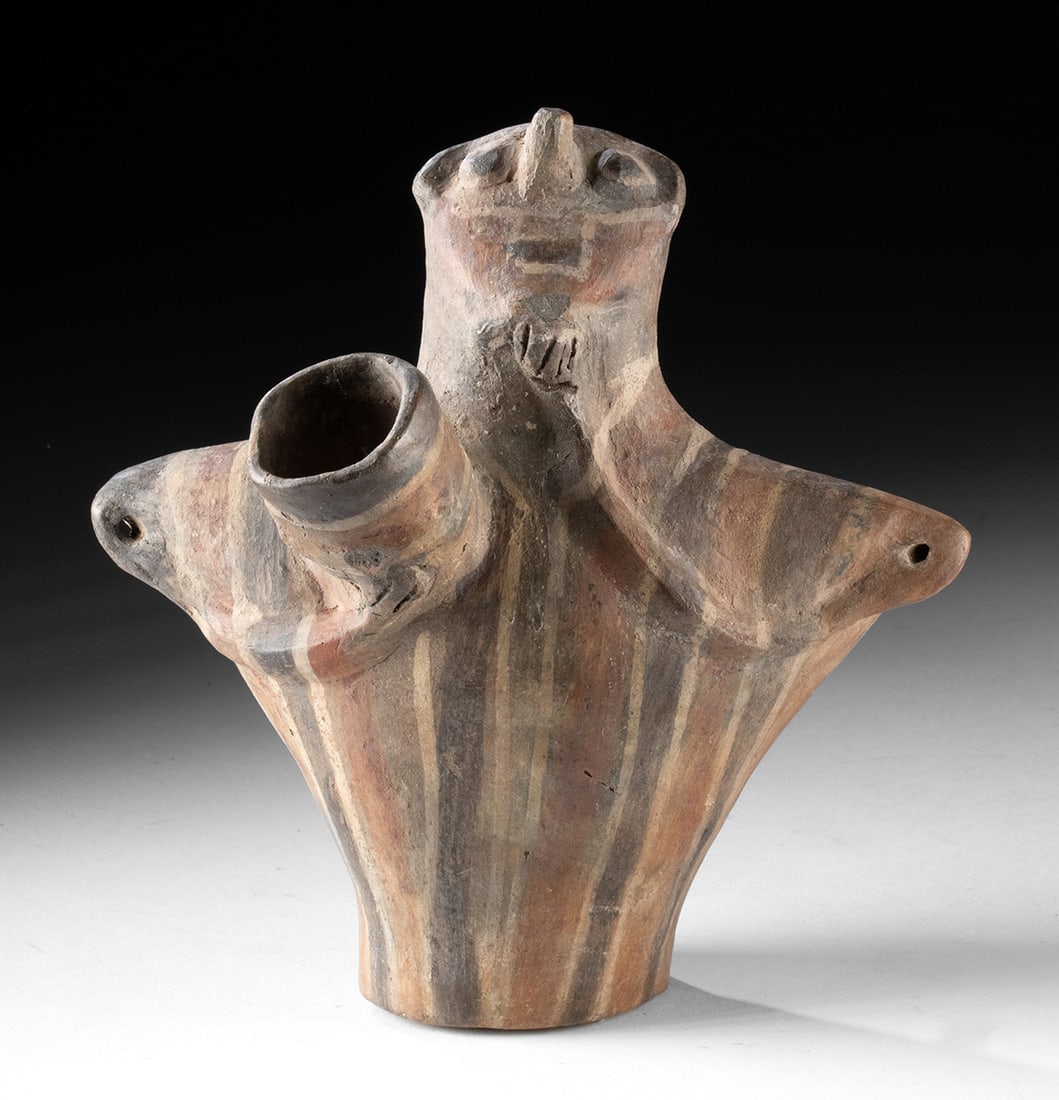 工芸品 Peruvian Quenua harvest pottery Whimsy Peruvian Folk Art Pottery Sculpted Terracotta Wicker