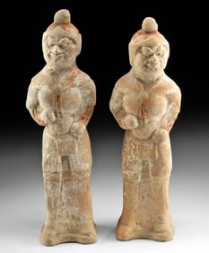 Chinese Tang Dynasty Guardian Figures, TL Tested
