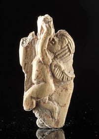 Romano-Egyptian Bone Inlay - Flying Cupid Relief