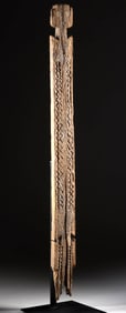 Tall Kenyan Giriama Wood Funerary Kigango Post