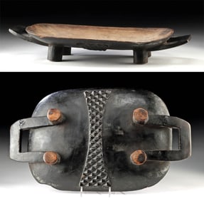 Zulu Wooden Meat Platter (Cattle Sacrifice Rituals)