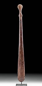 Impressive 20th C. PNG Sepik River Wood Sago Spatula