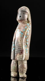 Zuni Stone Figure of a Corn  Maiden - Stafford Chinoni