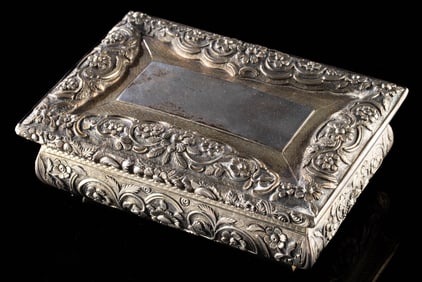 Joseph Willmore 1837 Sterling Silver & Gilt Snuffbox