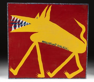 W.D. Harden Painting "Hellhound Walkin'..." (2005)