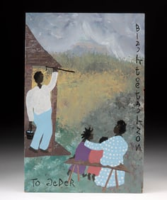Black Joe Jackson Painting - "Togeder"