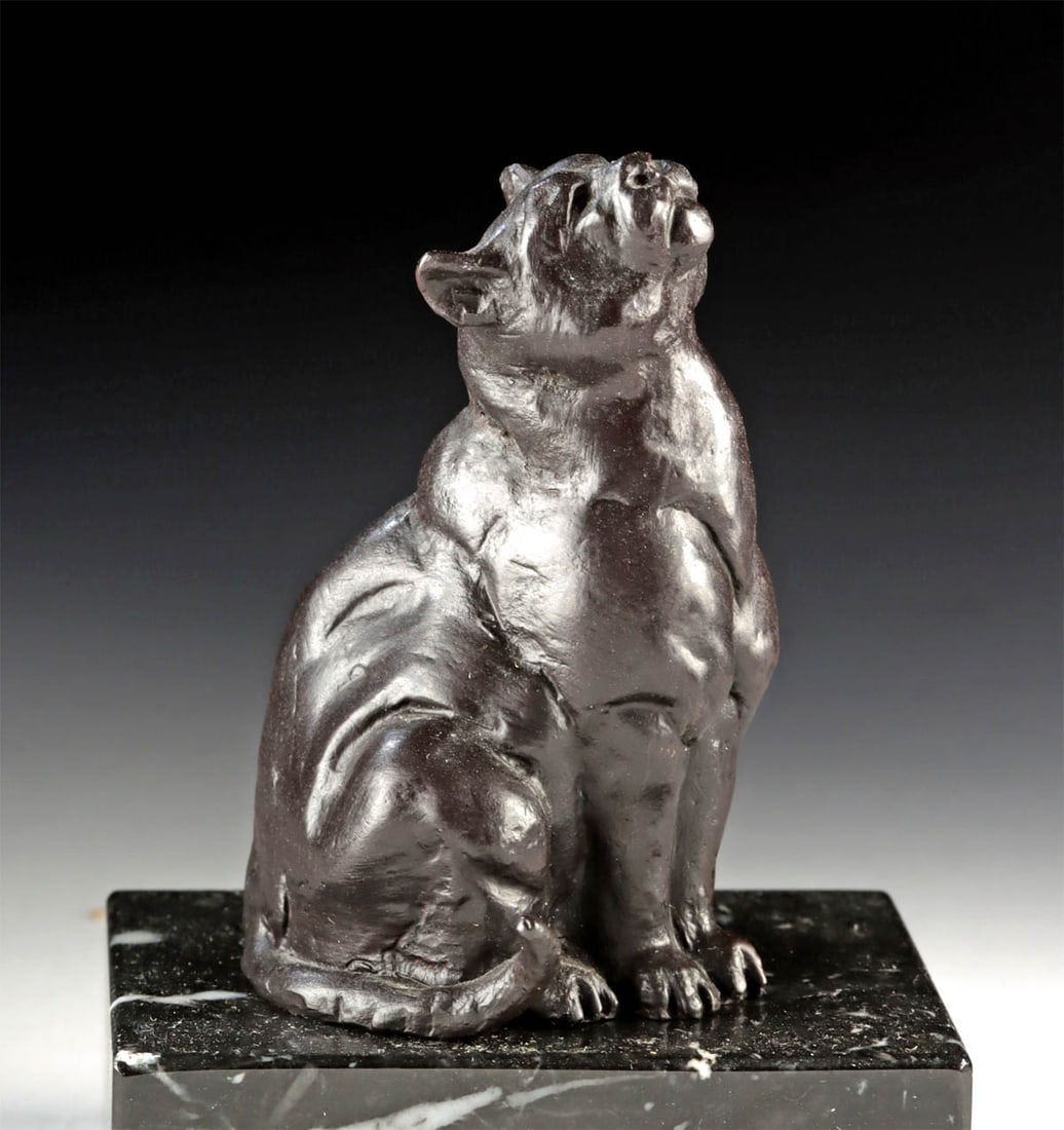 Miniature Copper Cat by Dan Ostermiller (1996) (1 of 4)