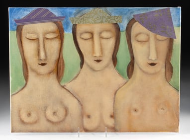 Rose Walton Painting - "The Three Eves" (2004)