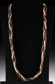 Necklace of Ancient Egyptian Multicolor Faience Beads