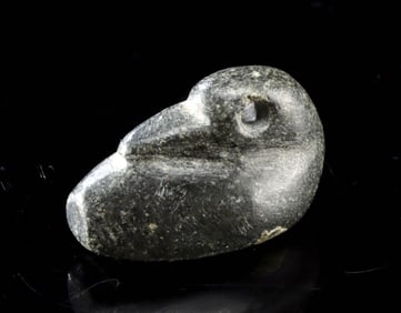 Sumerian Stone Duck Amulet with Star Motif