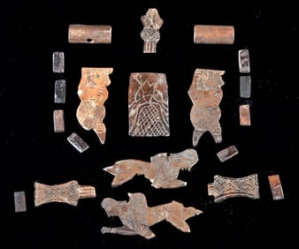 20 Ancient Mesopotamian / Egyptian Bone Inlays