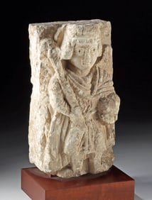 6th C. Egyptian Coptic Stone Relief - Archangel Michael