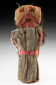 Chancay Woven Textile Figure w/ Human Hair